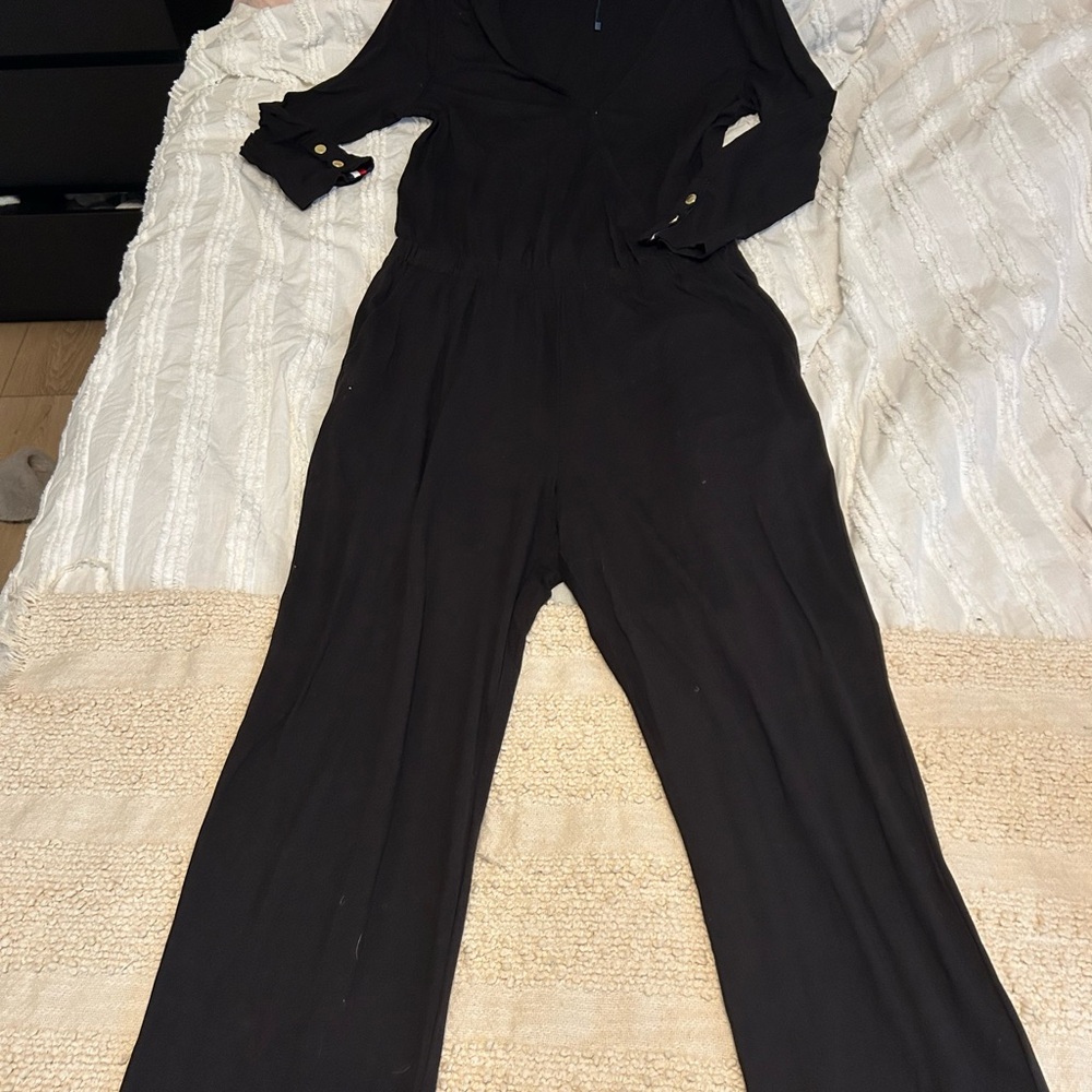Tommy Hilfiger Black Long Sleeve Jumpsuit
